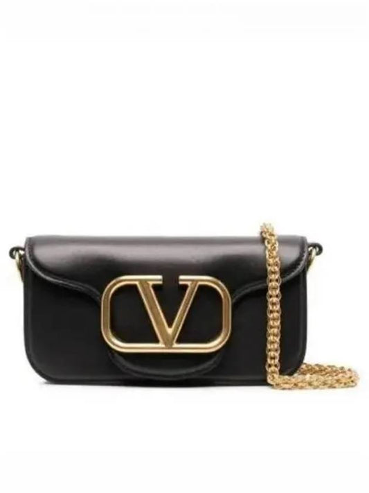 V Logo Small Shoulder Bag Black - VALENTINO - BALAAN 2