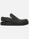 Puddle Shearling Sandals Black - BOTTEGA VENETA - BALAAN 3