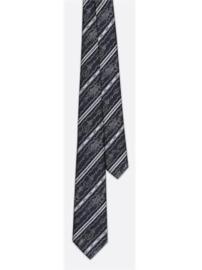 Striped Toile de Jouy Tie Navy - DIOR - BALAAN 2