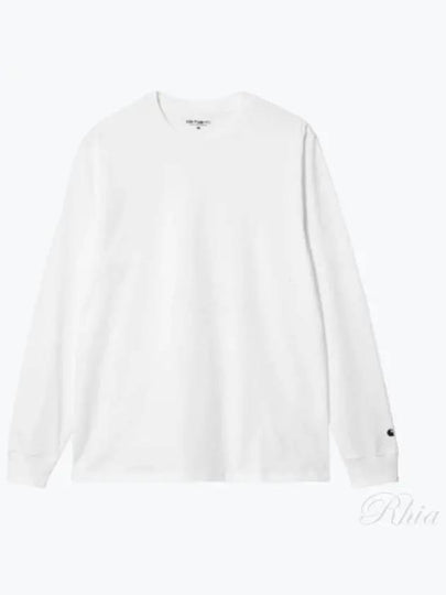 Base Long Sleeve T-Shirt White - CARHARTT WIP - BALAAN 2