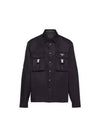 Re-Nylon Shirt Jacket Black - PRADA - BALAAN 2