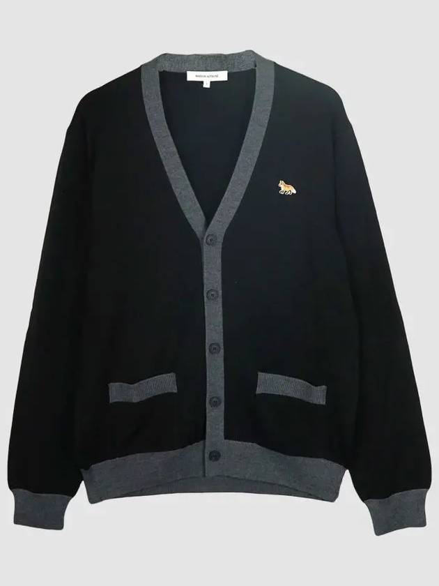 Baby Fox Patch Regular Cardigan Black - MAISON KITSUNE - BALAAN 3