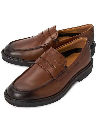 Metropole London Leather Loafers Brown - ECCO - BALAAN 2