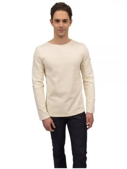 Merid Mode Elbow Patch Long Sleeve T-Shirt Ivory - SAINT JAMES - BALAAN 2