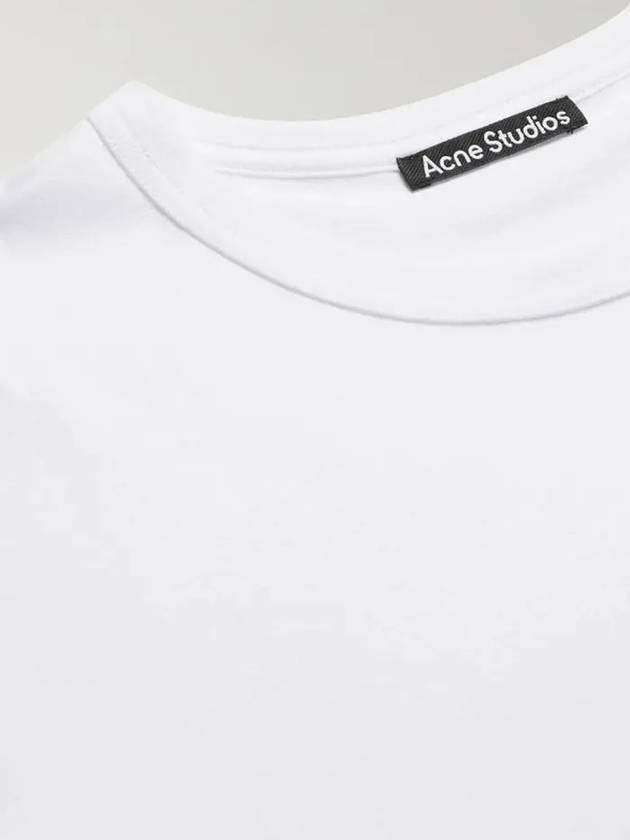 Exford face logo cotton short sleeve tshirt - ACNE STUDIOS - BALAAN 3