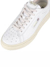 Dallas White Tab Leather Low Top Sneakers White - AUTRY - BALAAN 8