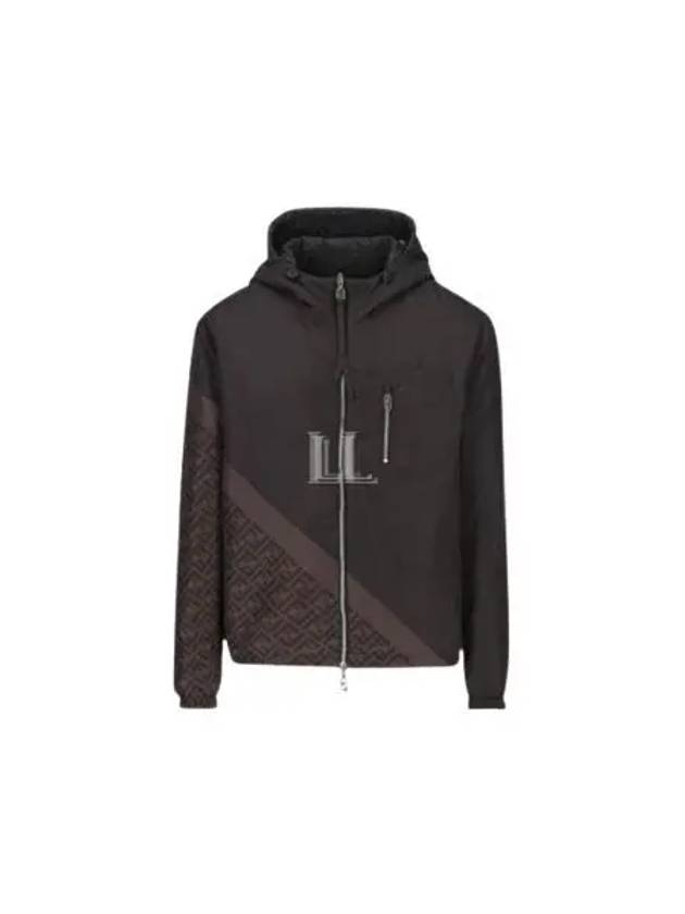 Nylon Windbreaker Jacket Black - FENDI - BALAAN 2