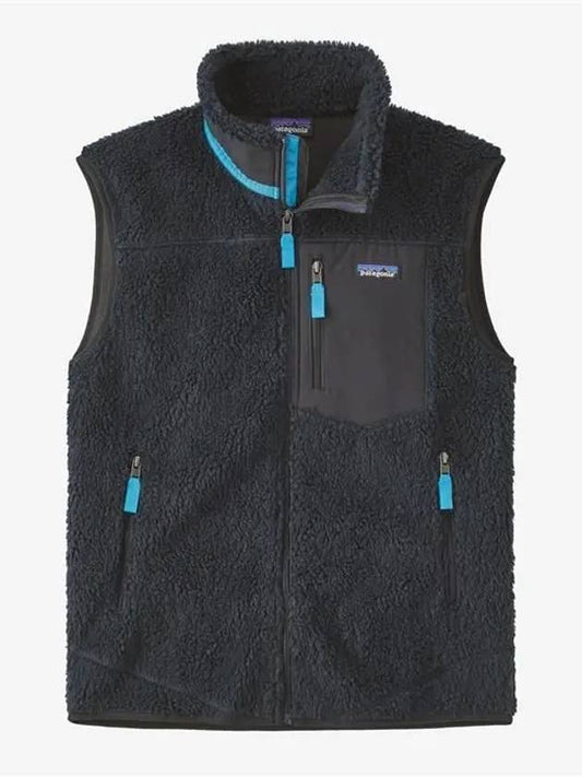 Classic Retro x Fleece Vest Peach Blue - PATAGONIA - BALAAN.
