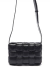 Cassette Intrecciato Padded Small Cross Bag Black - BOTTEGA VENETA - BALAAN 5