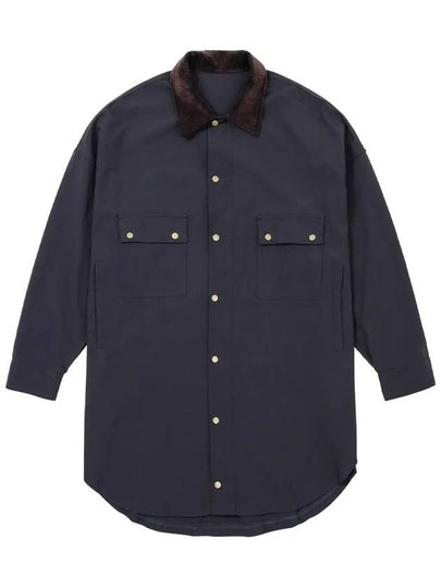 oversized wax shirt jacket navy - AJOBYAJO - BALAAN 2