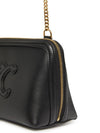 Coeur Triomphe Chain Clutch Bag Black - CELINE - BALAAN 7