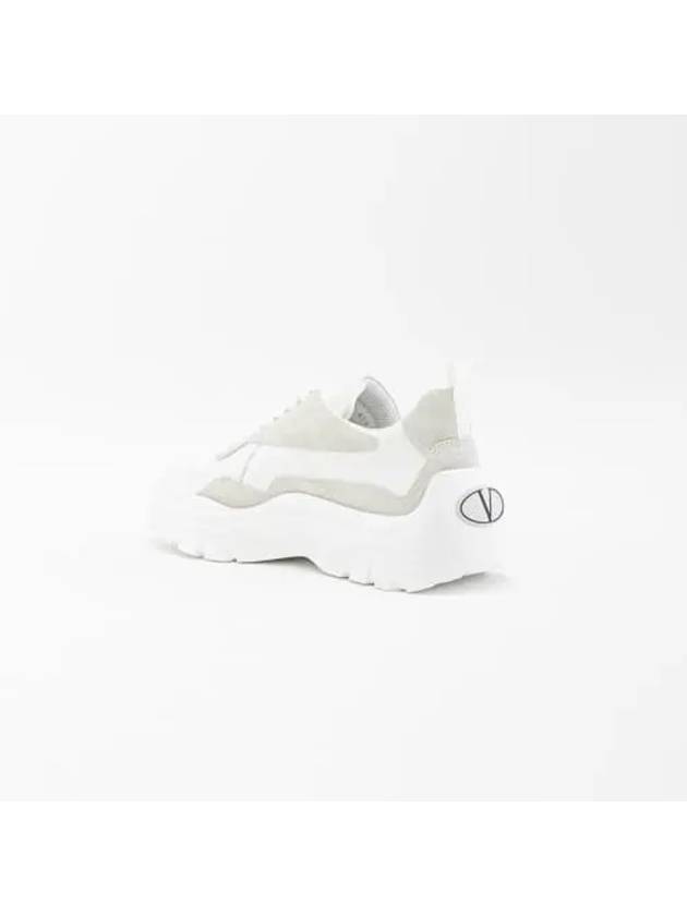 Gumboy Banshee Leather Low Top Sneakers White - VALENTINO - BALAAN 4