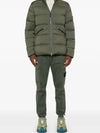 Stretch Cotton Cargo Straight Pants Green - STONE ISLAND - BALAAN 4