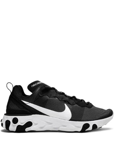 React Element 55 Low Top Sneakers Black - NIKE - BALAAN 1