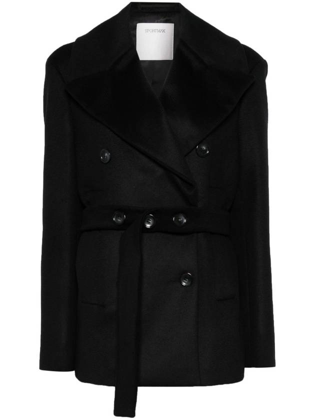 SportMax  Coats Black - MAX MARA SPORTMAX - BALAAN 1