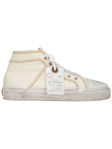 Vintage Mid High Top Sneakers Ivory - DOLCE&GABBANA - BALAAN 1