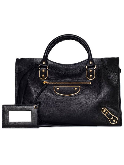 Classic Metallic Edge City Tote Bag Black - BALENCIAGA - BALAAN 2