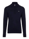 Kian Half Zip-Up Knit Top Navy - J.LINDEBERG - BALAAN 2