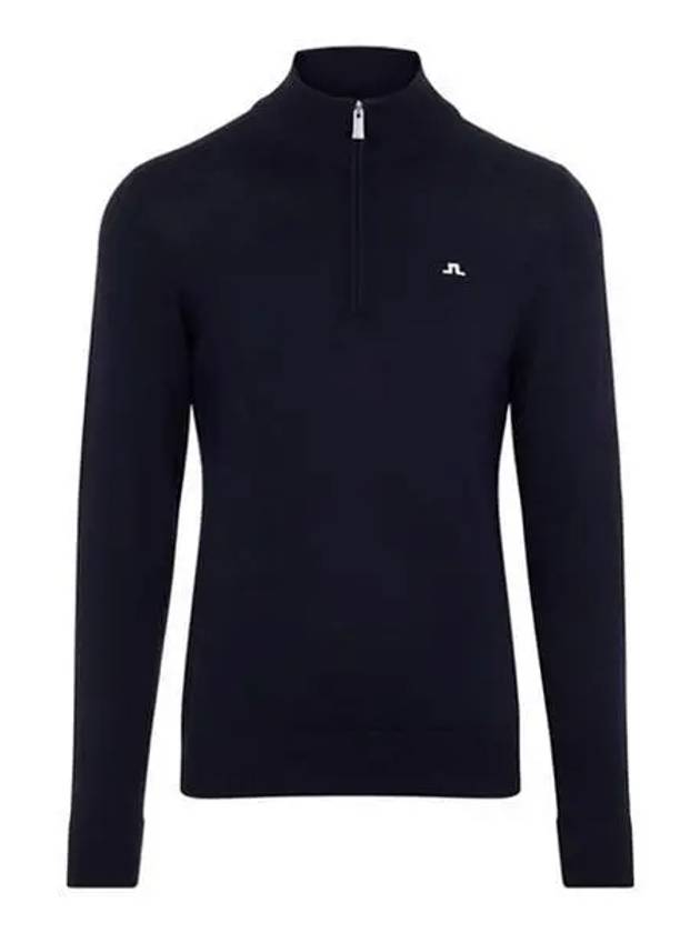 Kian Half Zip-Up Knit Top Navy - J.LINDEBERG - BALAAN 2