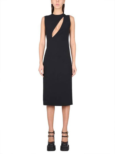 cut-out sleeveless midi dress 10097491A00540 - VERSACE - BALAAN 2