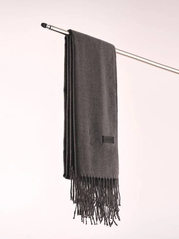 VIRGIN WOOL Muffler Gray - NATIONAL PUBLICITY - BALAAN 2