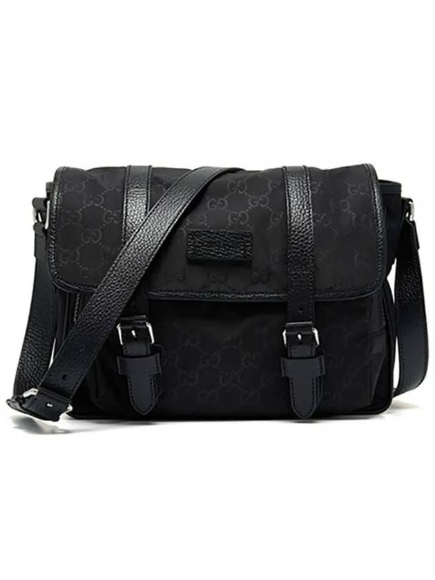 GG Microsima Nylon Messenger Bag Black - GUCCI - BALAAN 4