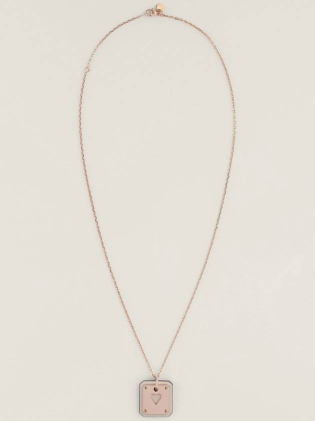 Small Heart Necklace Rose Gold - HERMES - BALAAN 3