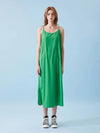 Long slip string tank top printed dress green 025 - VOYONN - BALAAN 7