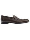 H Silver Hardware Paris Loafers Brown - HERMES - BALAAN 1