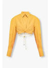 La Chemise Plidao Crop Shirt Light Yellow - JACQUEMUS - BALAAN 2