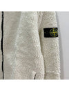 Kids Waffen Patch Terry Hooded Zip up Jacket Mastic White 771660343 V0097 - STONE ISLAND - BALAAN 4