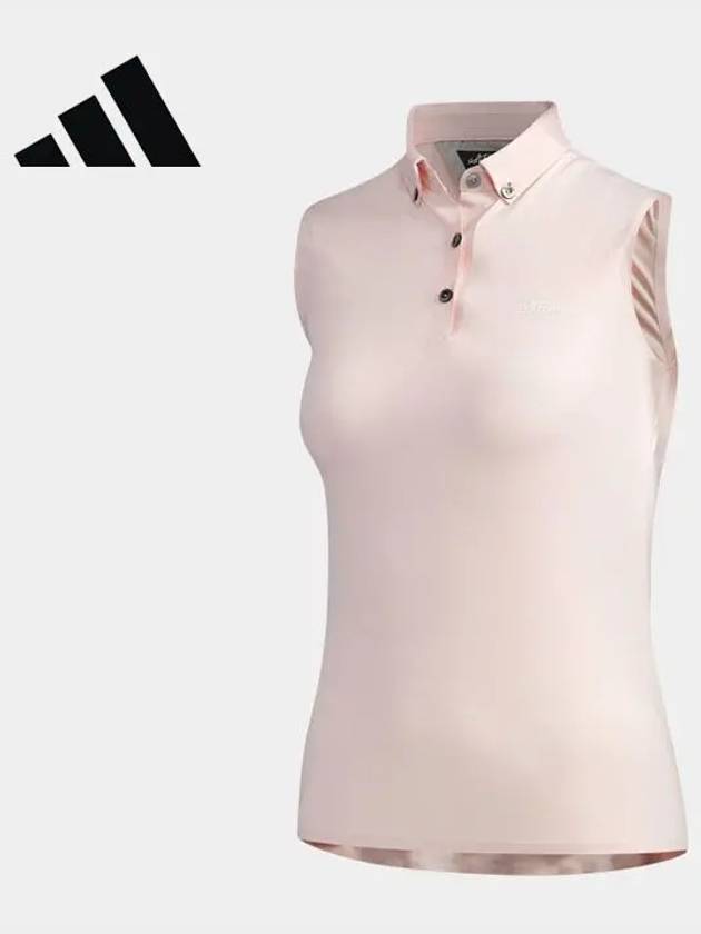 WoMen's Adipure Sleeveless Polo Shirt Pink - ADIDAS GOLF - BALAAN 2