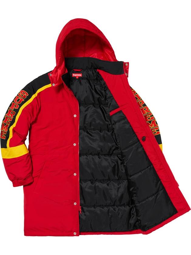 Sideline Sleeve Parka Red Long Padded Sleeve Logo Sideline Parka - SUPREME - BALAAN 4