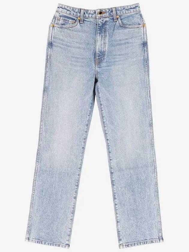 Women's The Abigail Stretch Straight Jeans Blythe - KHAITE - BALAAN 2