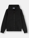 Women s Waffen Hooded Jacket Zip up Black 811660720 - STONE ISLAND - BALAAN 1