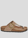 Gizeh Big Buckle Leather Flip Flops Beige - BIRKENSTOCK - BALAAN 2