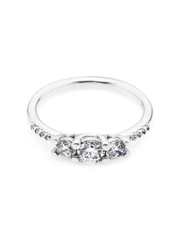 Clear 3 Stone Ring Silver - PANDORA - BALAAN 3