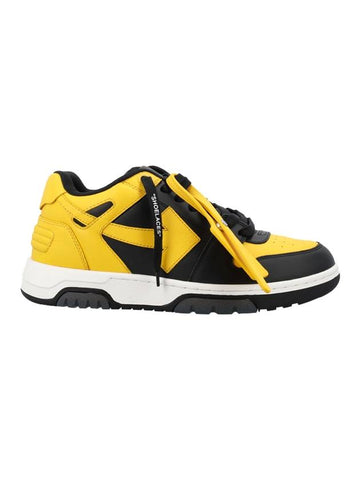 Out Off Piece Two Tone Low Top Sneakers Yellow Black - OFF WHITE - BALAAN 1