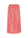 Crepe Satin A-Line Skirt Pink - MARNI - BALAAN 2