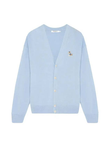 Dressed Fox Patch Chillex Cardigan Blue - MAISON KITSUNE - BALAAN 1