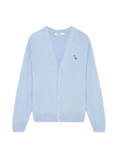 Dressed Fox Patch Chillex Cardigan Blue - MAISON KITSUNE - BALAAN 1