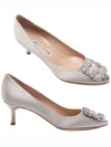 Women s Hangisi 50 Satin Pumps Heel 9XX 0315 0052 24F - MANOLO BLAHNIK - BALAAN 2