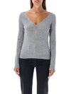 Knitwear 808068YALL2 1403 GRAY CHIINE - SAINT LAURENT - BALAAN 1