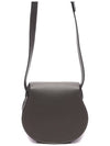 Marcie Saddle Small Grained Leather Cross Bag Grey - CHLOE - BALAAN 5