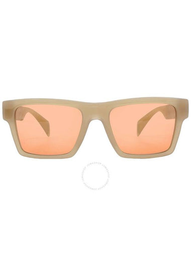 Versace Dark Orange Rectangular Men's Sunglasses VE4445 541174 54 - VERSACE - BALAAN 1