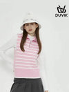 striped knit half zip-up vest DC3WSV002PK - DUVIK - BALAAN 5