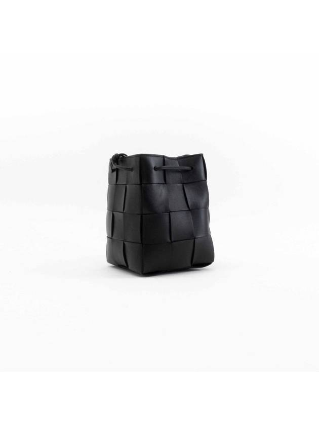 Intrecciato Cassette Small Bucket Bag Black - BOTTEGA VENETA - BALAAN 6