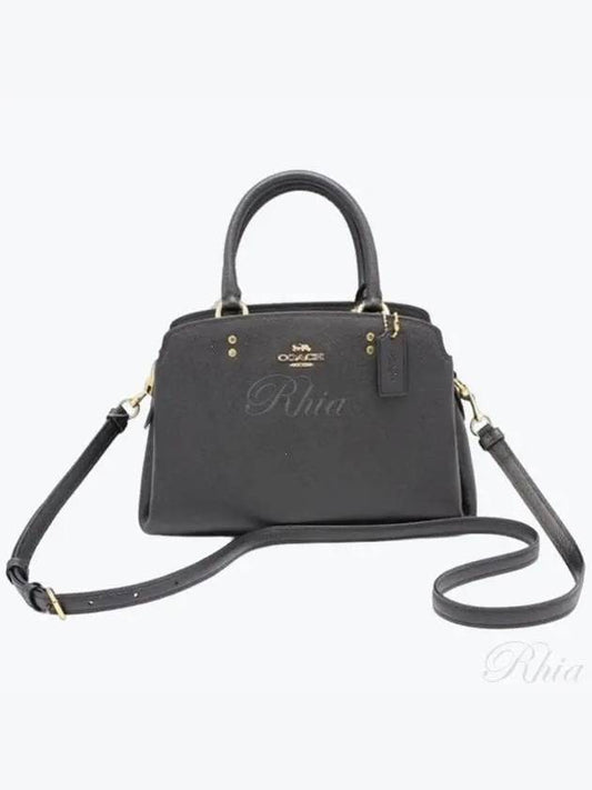 Lily Carryall Leather Mini Tote Bag Black - COACH - BALAAN 2