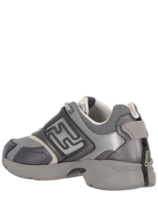 Faster Trainer Low Top Sneakers Grey - FENDI - BALAAN 6