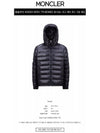 1A00003 597EX 779 BESINES Logo Patch Hooded Down Padded Dark Navy Men s Jacket TJ - MONCLER - BALAAN 2